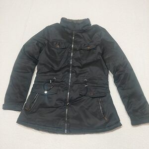 Women's Elegant Black Puffer Coat